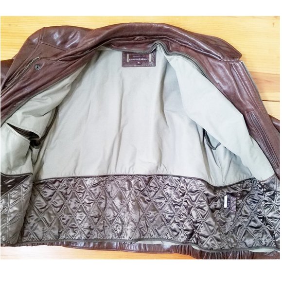Johnston & Murphy Lambskin Leather Jacket XL - Picture 8 of 9